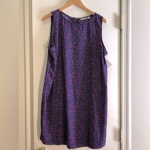 Halogen Navy & Pink Print Sleeveless Dress